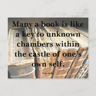 Kafka Quote op Boeken Briefkaart