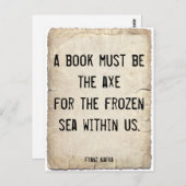 Kafka Quote op Boeken Briefkaart (Voorkant / Achterkant)