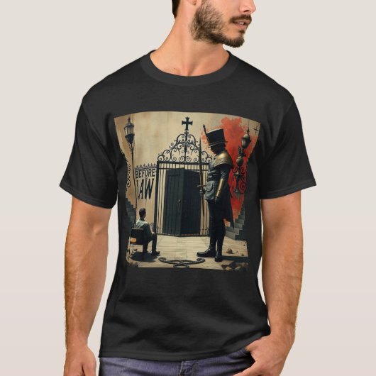 Kafkaesque voor de wet t-shirt (Voorkant)