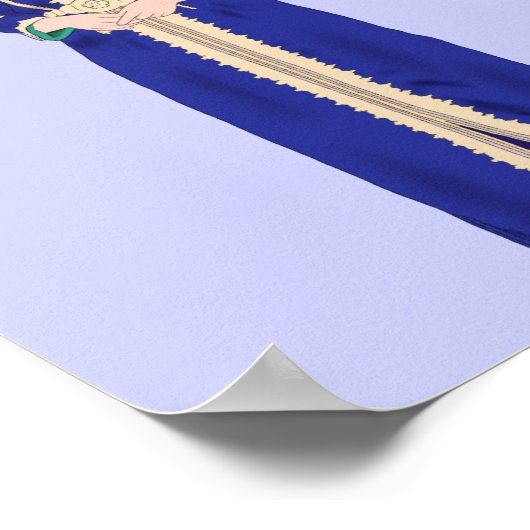 Kaftan - Marokkaanse traditionele Kaftan Poster (Hoek)