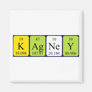 Kagney periodiek table name magnet
