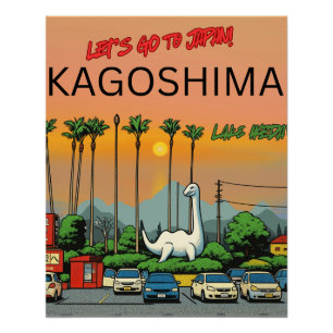 Kagoshima Lake Ikeda Japan reis Perfect Poster