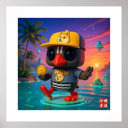 Kagu Crypto Dogecoin Poster (Voorkant)