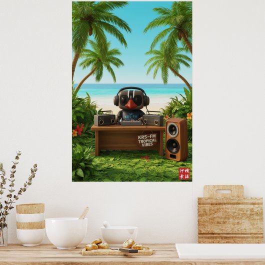 Kagu FM Radio Poster (Keuken)