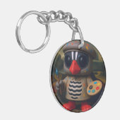 Kagu Mona Lisa Inspiratie Sleutelhanger (Voorkant Links)