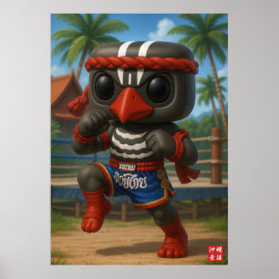Kagu Muay Thai-vechter Poster