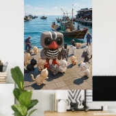 Kagu op Tashirojima (Inspiratie) Poster (Thuiskantoor)