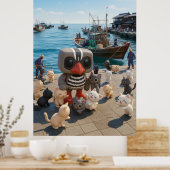 Kagu op Tashirojima (Inspiratie) Poster (Keuken)