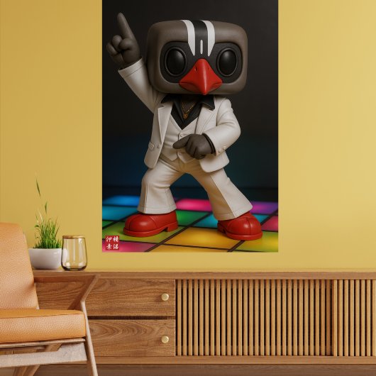 Kagu Saturday Night Fever Parodie Poster (Woonkamer 2)
