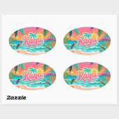 Kagu Tropical Ovale Sticker (Vel)