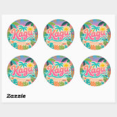 Kagu Tropical Ronde Sticker (Vel)