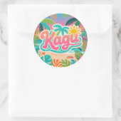 Kagu Tropical Ronde Sticker (Tas)