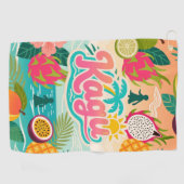 Kagu Tropical Tutti Frutti Golfhanddoek (Horizontaal)