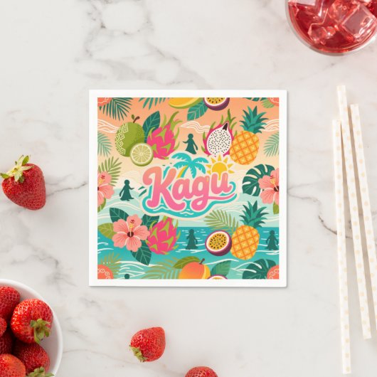 Kagu Tropical Tutti Frutti Servet (Insitu)