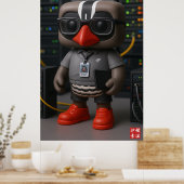Kagu werkt in het datacenter poster (Keuken)