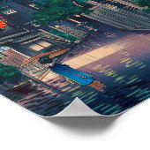 Kagurazaka in de regen, Tsuchiya Koitsu, Woodcut Poster (Hoek)