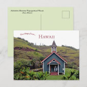 Kahakuloa Hawaiian Congregational Church Hawaii Briefkaart (Voorkant / Achterkant)