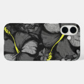 Kahala Hibiscus Hawaiian Lava Rock Black Case-Mate iPhone Case (Achterkant (horizontaal))
