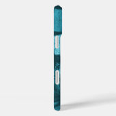 Kahala Hibiscus Hawaiian Lava Rock Blauwgroen Case-Mate iPhone Case (Achterkant / Rechts)