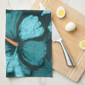 Kahala Hibiscus Hawaiian Tropical Kitchen Towel Theedoek (Quarter Fold)