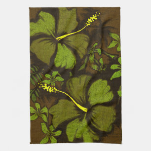 Kahala Hibiscus Hawaiian Tropical Kitchen Towel Theedoek