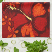 Kahala Hibiscus Hawaiian Tropical Kitchen Towel Theedoek (Gevouwen)