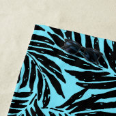 Kahanu Garden Hawaiian Palm Leaves - Aqua Strandlaken (In situ)