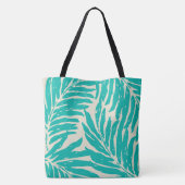 Kahanu Garden Hawaiian Palm Leaves Beach Tote Bag (Achterkant)
