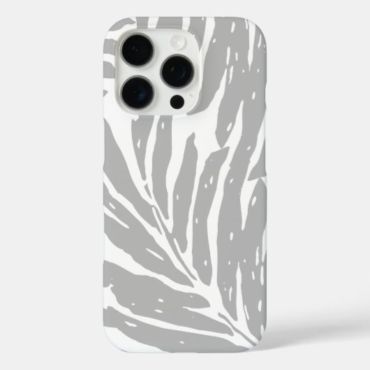 Kahanu Garden Hawaiian Palm Leaves Gray Case-Mate iPhone Case (Achterkant)