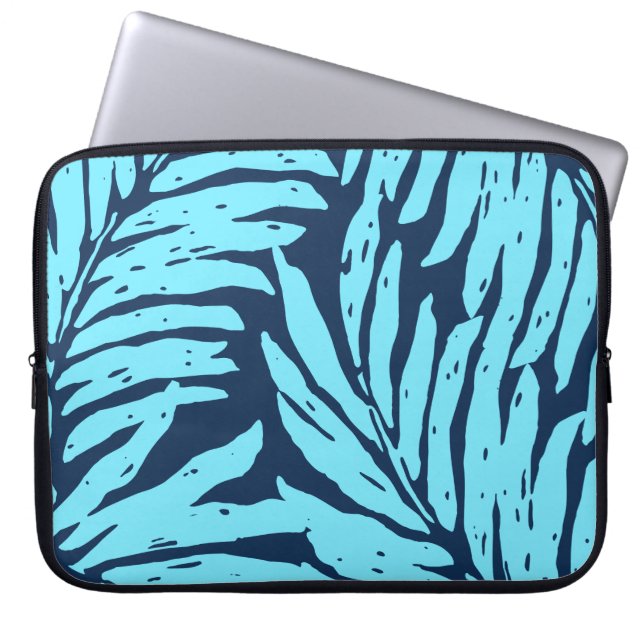 Kahanu Garden Hawaiian Palm Leaves Laptop Sleeve (Voorkant)