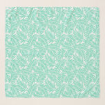 Kahanu Garden Hawaiian Palm Leaves Mint Green Sjaal<br><div class="desc">Mint-groene en witte kleurweg. Kahanu Garden ligt aan de Hana-kust van Maui en is de grootste inheemse florenbossen op de eilanden. Ons ontwerp is overmaatse handgetekende handpalmbladeren die deze gedurfde grafische verklaring vormen. Dit ontwerp komt in verschillende kleuren.</div>
