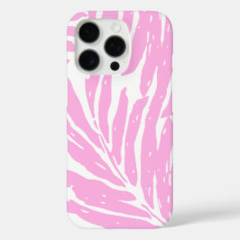 Kahanu Garden Hawaiian Palm Leaves Pink iPhone 16 Pro Hoesje