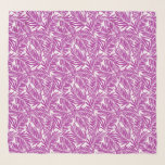 Kahanu Garden Hawaiian Palm Leaves Radiant Orchid Sjaal<br><div class="desc">Radiant Orchid en witte kleurweg. Kahanu Garden ligt aan de Hana-kust van Maui en is de grootste inheemse florenbossen op de eilanden. Ons ontwerp is overmaatse handgetekende handpalmbladeren die deze gedurfde grafische verklaring vormen. Dit ontwerp komt in verschillende kleuren.</div>