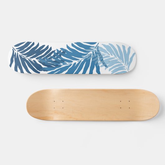 Kahanu Garden Hawaiian Palm Leaves Skateboard (Horizontaal)