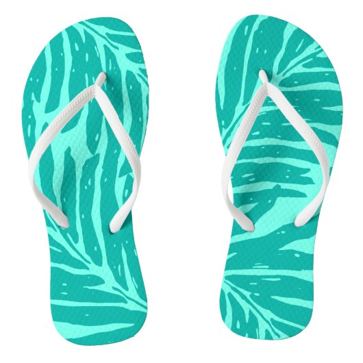 Kahanu Garden Hawaiian Palm Leaves Teenslippers (Voetbed)