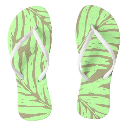 Kahanu Garden Hawaiian Palm Leaves Teenslippers (Voetbed)
