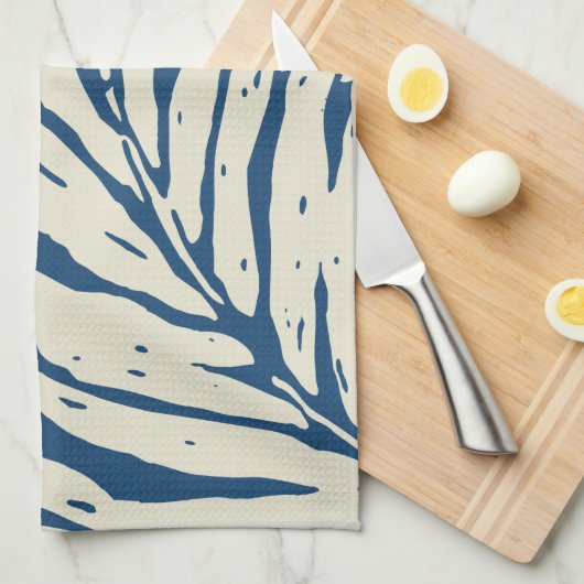 Kahanu Garden Hawaiian Palm Leaves Theedoek (Quarter Fold)