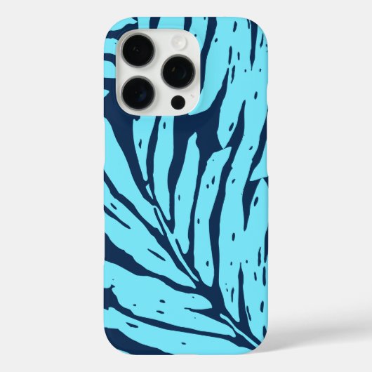 Kahanu Garden Hawaiian Palm Leaves Turquoise Case-Mate iPhone Case (Achterkant)