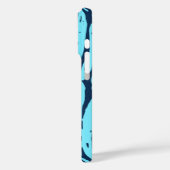 Kahanu Garden Hawaiian Palm Leaves Turquoise Case-Mate iPhone Case (Achterkant / Links)