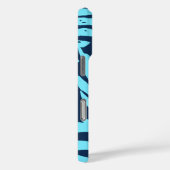 Kahanu Garden Hawaiian Palm Leaves Turquoise Case-Mate iPhone Case (Achterkant / Rechts)