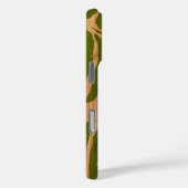 Kahanu Hawaiian Palm Faux Wood in Green Hoesje-Mat Case-Mate iPhone Case (Achterkant / Rechts)