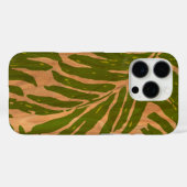 Kahanu Hawaiian Palm Faux Wood in Green Hoesje-Mat Case-Mate iPhone Case (Achterkant (horizontaal))
