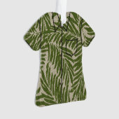 Kahanu Palms Hawaiian Faux Linen Aloha Shirt Ornament (voorkant)