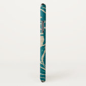 Kahanu Palms Hawaiian Linen Texture Case-Mate iPhone Case (Achterkant / rechts)