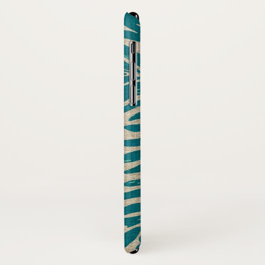 Kahanu Palms Hawaiian Linen Texture Case-Mate iPhone Case (Achterkant/links)