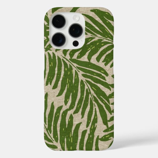 Kahanu Palms Hawaiian Linen Texture Case-Mate iPhone Case (Achterkant)