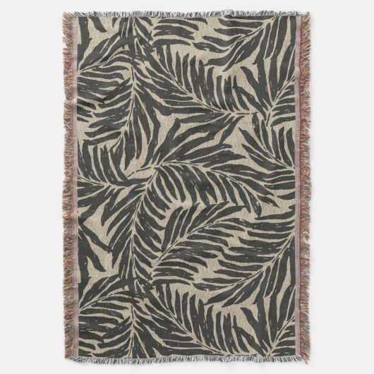 Kahanu Palms Hawaiian Linen Texture Deken (Voorkant Verticaal)
