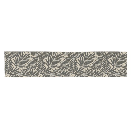 Kahanu Palms Hawaiian Linen Texture Korte Tafelloper (Horizontaal)