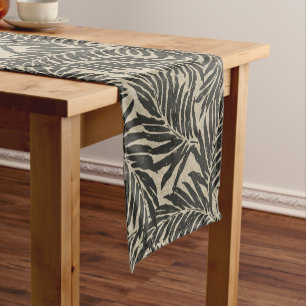 Kahanu Palms Hawaiian Linen Texture Korte Tafelloper