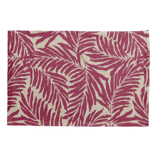 Kahanu Palms Hawaiian Linen Texture Kussensloop (Achterkant)